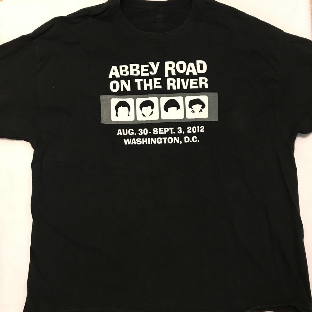 Abbey road on the River 3XL black concert shirt